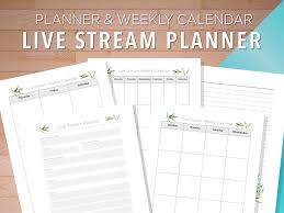 Download Live Stream Planner Graphic By Ascendprints Creative Fabrica SVG Cut Files
