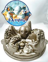 Nordic Ware 3d Octopus Bundt Cake Pan New Williams Sonoma Cast Aluminum Bakeware Nordic Ware Bundt Cake Pan Cake Pans