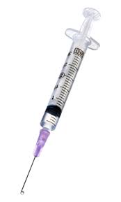 Syringe W/ Needle, 1 - 3 Cc