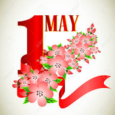 Mai, der tag der arbeit. Postkarte Fur Feiertag Des Fruhlings Und Der Arbeit Maifeiertag 1 Mai Mit Bluten Von Apfel Vektor Illustration Lizenzfrei Nutzbare Vektorgrafiken Clip Arts Illustrationen Image 38858199