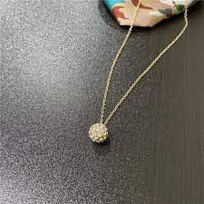 4.4 out of 5 stars. Lovely Cute Small Crystal Gold Ball Pendant Delicate Necklace For Women Girl Gift Shiny Casual School Daily Wearing Pretty Jewel Pendant Necklaces Aliexpress