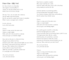 The Lyrics Of Piano Man Beautifully Written And Performed By Billy Joel One Of My Favorite Songs Http Writing Lyrics Music Quotes Lyrics Beautiful Lyrics