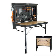 Wall Mounted Work Table Work Table Folding Workbench Garage Work Bench