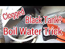 Black water tank clogged