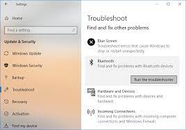 Click or touch troubleshoot (system settings) in the list of programs. How To Fix Bluetooth Problems In Windows 10 Techcult