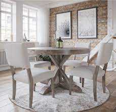 Sleek and modern with a bit of a mid century modern style round dining table set: Canadel Loft Custom Dining Customizable Round Table Set Williams Kay Dining 5 Piece Sets