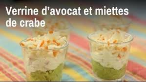 Verrines D Avocat Au Crabe Recette Thermomix Recette Verrine Avocat Avocat Crabe