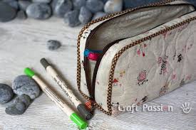 Zipper Pencil Case Free Sewing Pattern Craft Passion Zipper Pencil Case Pencil Case Tutorial Pencil Case
