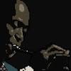 Miles davis sunglasses & trumpet poster 24 x 36. 1