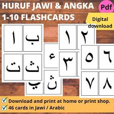 For me i prefer the softcopy because i can recover, edited. Printables Huruf Jawi Hijaiyah Arabic Number Flashcard Softcopy Pdf File Shopee Malaysia