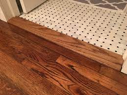 The floor needs a ¼. Building A Custom Floor Transition Threshold Kraftmade Flooring Transition Strips Wood Floor Design