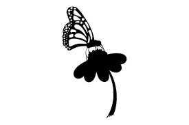 Butterfly On Flower Svg Cut File By Creative Fabrica Crafts Creative Fabrica