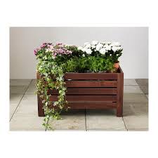 Applaro Storage Bench Outdoor Brown Brown Stained Ikea Raised Garden Beds Diy Diy Backyard Landscaping Ikea Applaro