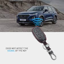 The palisade boasts a luxurious interior. Leather Car Key Case For Hyundai Palisade Grandeur Azera Elantra Gt Kona 2018 2019 Smart Remote Fob Protector Cover Accessories Key Case For Car Aliexpress