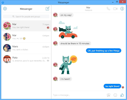 With facebook, you can react to other messages. Messenger For Desktop Download