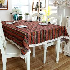 For those who love good design and aren't afraid to break a few rules, new bohemian is a cohesive mix of elements, shapes, and textures. Luxury Red Boho Lace Tablecloth Geometric Bohemian Dining Table Cloth With Lace Cotton And Linen Multi Sizes Lacy Table Cover Tablecloths Aliexpress