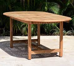 Seat up to six people by the pool or on the patio at the chic teak orleans teak oval extension patio dining table. Nassau Oval Teak Outdoor Dining Table Pottery Barn