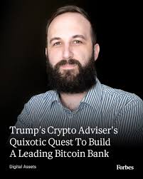 Bitcoin Magazine publisher David Bailey believes he can turn a tiny Utah  healthcare clinic into the Berkshire Hathaway of bitcoin. The stock market  isn't buying it.  https://www.forbes.com/sites/ninabambysheva/2025/10/30/trumps-crypto-advisers-quixotic  ...