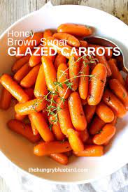 Honey Brown Sugar Glazed Carrots The Hungry Bluebird Recipe Glazed Carrots Glazed Carrots Recipe Brown Sugar Glazed Carrots