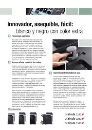 Find everything from driver to manuals of all of our bizhub or accurio products. Konica Minolta Bizhub C360 Cotizacion Peru