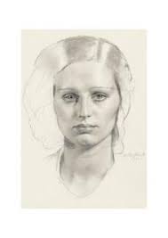 Portrait of Yvonne MacDonald, née Norton-Bell by Gerald Leslie Brockhurst,  R.A.