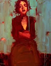 Green Fantasy Michael Carson Figurative Art Art Figure Painting