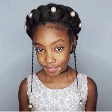 Halo Braids For Your Natural Hair Natural Hair Styles Kids Hairstyles Braids With Beads