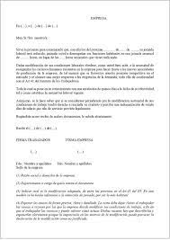 Logramos reducir la jornada laboral de 48 a 42 horas semanales. Carta Para La Modificacion De Las Condiciones De Trabajo Pdf Y Word Asesorias