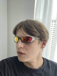 Plastic Mirrored Oval Sunglasses for Men for sale