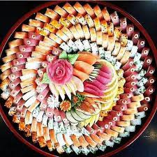 Sushi Art Beautiful And Yummy Sushi Catering Buffet Food Sushi Platter