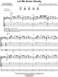 Let me down slowly is a song by alec benjamin who is an american singer and songwriter from phoenix, arizona. Joni Laakkonen Let Me Down Slowly Guitar Tab In C Minor Download Print Sku Mn0205995
