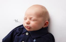 Newborn photoshoot with 12-day-old Edward