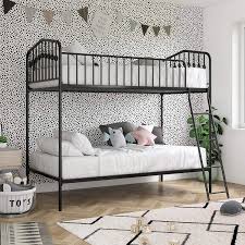 Shop for metal nightstand bedroom furniture online at target. Novogratz Bushwick Metal Bed Kid S Bedroom Furniture Twin Black Bunk Twin Twin