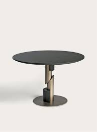 Shakedesign Tables And Desks Flow Table With Wooden Elements In T150 Noir Light Bron Dining Table Design Round Wooden Dining Table Round Pedestal Dining Table