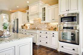 But don't think for a second that a stark paint color is. Best Hardware For Antique White Cabinets Antique White Kitchen White Kitchen Design White Kitchen Interior