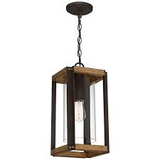 Marion Square 17 H Black And Walnut Outdoor Hanging Light 85n18 Lamps Plus In 2020 Outdoor Hanging Lights Hanging Lights Outdoor Hanging Lanterns