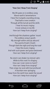 Celtic Woman Lyric Version To How Can I Keep From Singing By Enya Celtic Woman Music Rings Lamentations