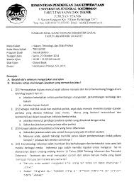 Check spelling or type a new query. Bank Soal Uts Dan Uas Teknik Elektro Unsoed Ø§Ù„Ù…Ù†Ø´ÙˆØ±Ø§Øª ÙÙŠØ³Ø¨ÙˆÙƒ