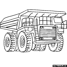 It has a variety of bright colors to use and show off your creativity. Trucks Online Coloring Pages