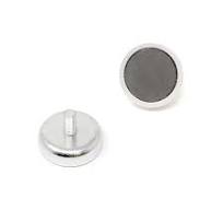 25 x 7mm Ferrite Magnet + M5 External Thread - 0.8kg Pull