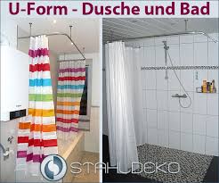 Diese lösungen stellen wir hier vor. Winkel Duschvorhangstange U Form Wand Deckenbefestigung Ebay