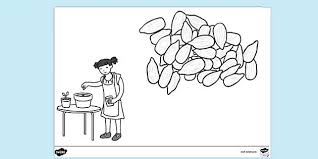 Free coloring pages to download and print. Seeds Colouring Page