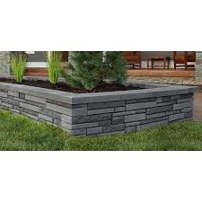 Belgard Retaining Wall Cap 12 In L X 2 In H X 8 In D Gray Retaining Wall Cap Lowes Com Landscaping Retaining Walls Modern Landscape Design Front Yard Modern Landscaping