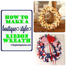 #clownwreath #diywreath #halloweenwreath ever go to make a wreath diy and find its way too complicated, expensive and takes far too much time? Diy How To Make An Easy Ribbon Wreath The Pinning Mama
