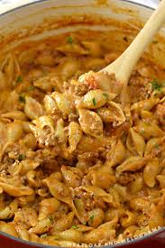 Creamy One Pot Shells And Beef Meatloaf And Melodrama Recipe In 2020 Easy Pasta Dishes One Pot Dinners Beef Dinner