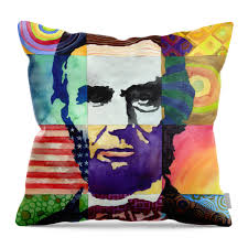Abraham Lincoln Portrait Study Throw Pillow by Hailey E Herrera