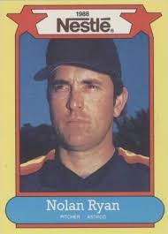 1988 Nestle Foods Baseball Nolan Ryan Card #43
