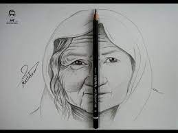 تعلم رسم امراة عجوز امرأة مسنة how to draw an old woman youtube fashion art illustration art drawings simple my drawings