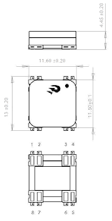 3dc11f Smd 3d Coil 13x11 6x4 35 Mm 2 38mh 7 2mh Low