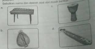 Alat musik tradisional dambus memiliki 12 senar yang dipakai orang untuk memancing dan senar saling berdekatan sehingga seperti 6 senar. 4 Sebutkan Nama Dan Daerah Asal Alat Musik Berikut Brainly Co Id